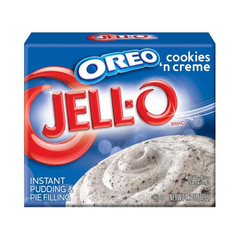 Jell-O Instant Pudding Oreo Cookies & Cream 119g (4.2oz)-min