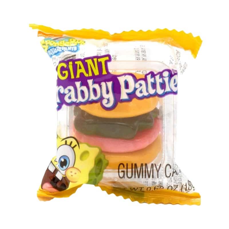 Spongebob Squarepants Gummy Krabby  Gummy Giant Krabby Patties Changemaker .7oz