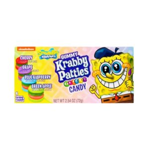 Spongebob Squarepants Gummy Krabby Patties Colors Theater Box 72g (2.54oz)