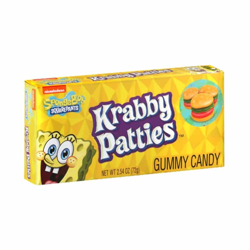 Spongebob Squarepants Gummy Krabby Patties Theater Box 72g (2.54oz)