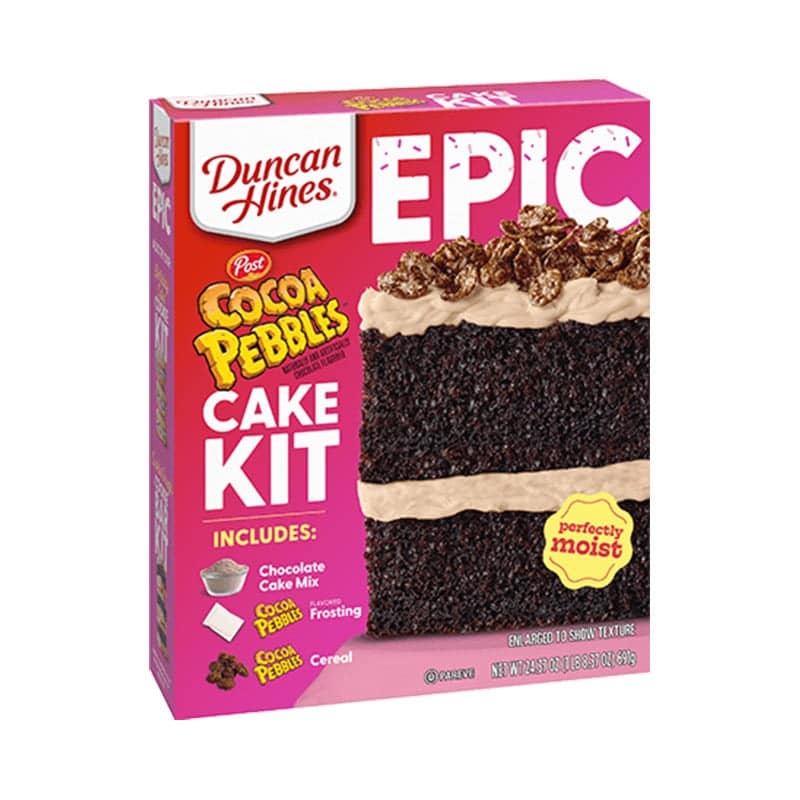 Duncan Hines Epic Cocoa Pebbles Cake Kit 2437