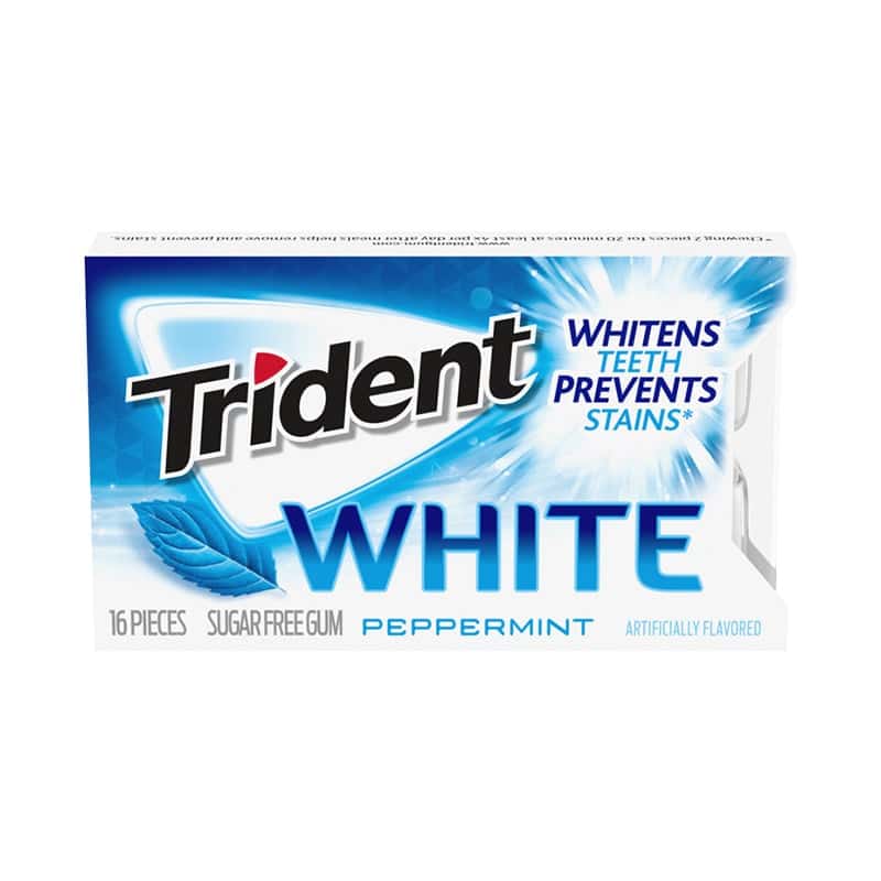 Trident Gum White Peppermint 16ct