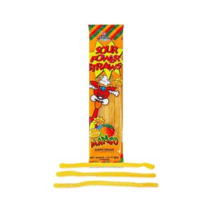 Dorval Sour Power Straws Mango 50g (1.75oz)