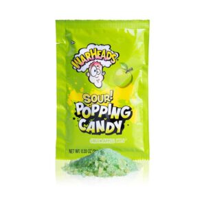 Warheads Popping Candy Pouch Sour Green Apple n 9g (0.33oz)