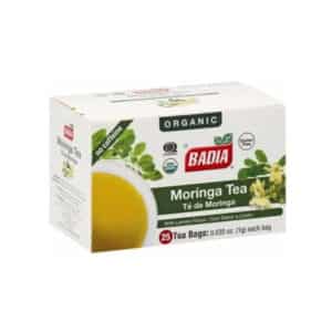 Badia Organic Moringa With Lemon Tea 25 Bags 1.4g (0.049oz)