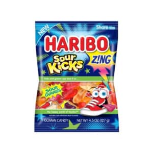 Haribo Zing Sour Kicks 127g (4.5oz) BBE 30 AUG 2024