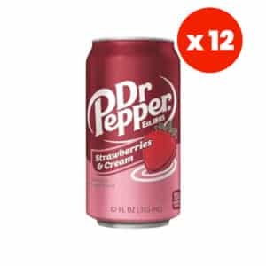 Dr Pepper Strawberry & Cream 355ml (12 fl.oz) (Box of 12)