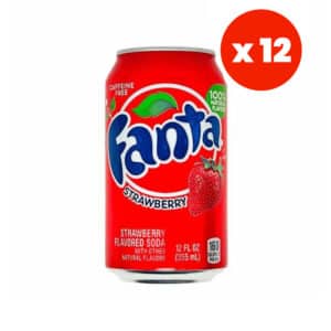 Fanta Strawberry Soda 355ml (12 fl.oz) (Box of 12)
