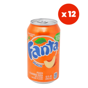 Fanta Peach Soda 355ml (12 fl.oz) (Box of 12)