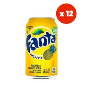 Fanta Pineapple Soda 355ml (12 fl.oz) (Box of 12)