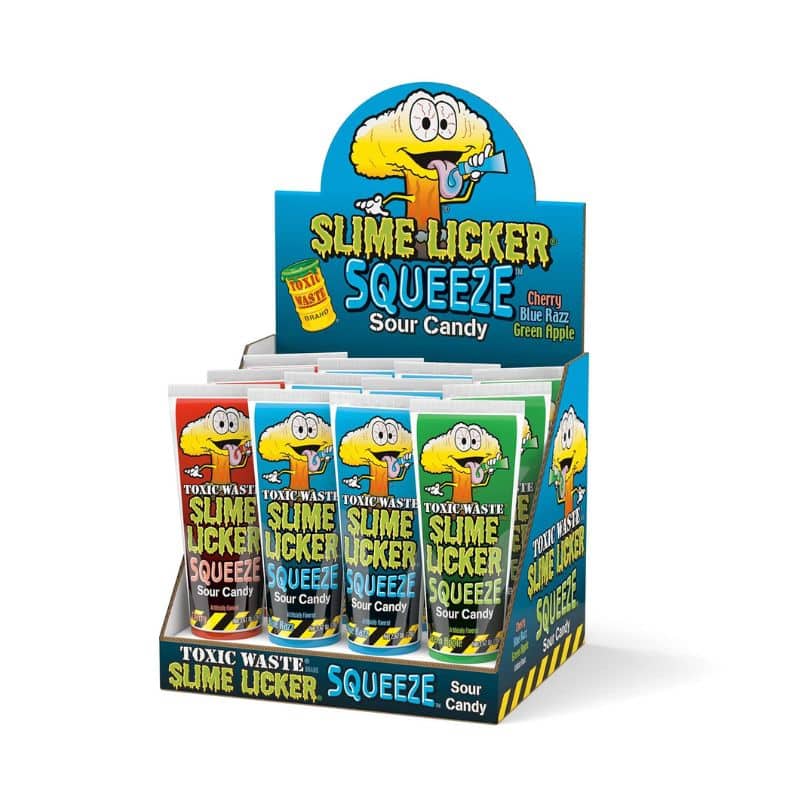 Toxic Waste Slime Licker Squeeze Candy 8 Count 70g (2.47oz) (Box of 12)