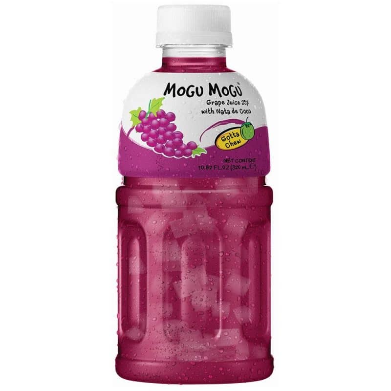 Mogu Mogu Nata De Coco Drink Grape 320ml