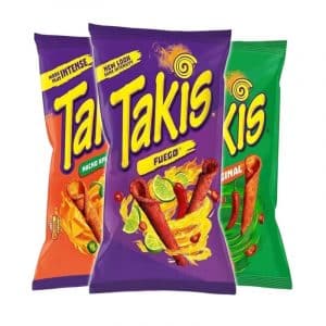 Takis Chips 190g - Original, Nacho Xplosion & Fuego - 3 Flavour Variety Pack