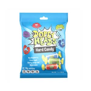Dopey Heads Hard Candy Assorted (Blue Raspberry, Apple, Cherry, Grape & Watermelon) 198g (6.98oz)