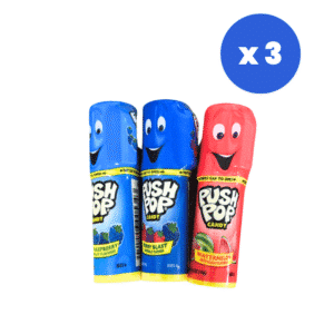 Topps Push Pop Original Assorted 14g (0.5oz) (Box of 3)