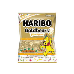 Haribo Peg Bag Gold Bears Pineapple 113g (4oz)