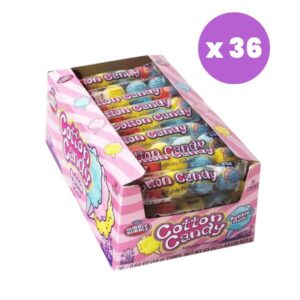 Dubble Bubble Cotton Candy Tube $0.25 18g (0.64oz) (Box of 36)