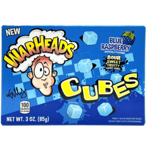 Warheads Blue Raspberry Chewy Cubes Theater Box 85g (3oz)