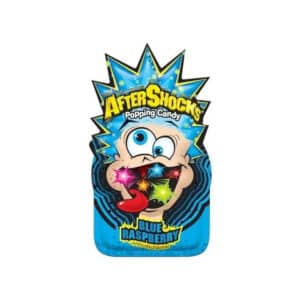 Aftershocks Popping Candy Pouch Blue Raspberry 9g (0.33oz) BBE 25 JUN 2025