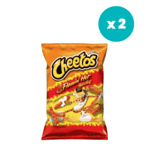 Cheetos Flamin Hot Crunchy 226g (8oz) (Pack of 2)