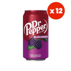 Dr Pepper Black Berry 355ml (12 fl.oz) (Pack of 12)