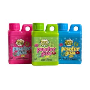 Dopey Heads Powder Bubble Gum (Blue Raspberry, Cotton Candy, Sour Apple) 40g (1.41oz) (Box of 3) 3 Flavours