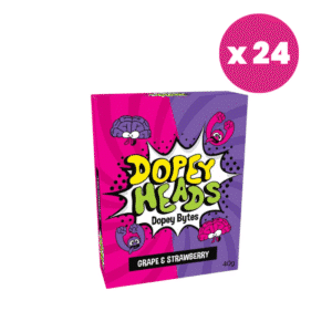 Dopey Heads Bytes Grape & Strawberry 40g (1.41oz) (Pack of 24)