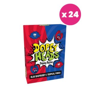 Dopey Heads Bytes Blue Raspberry & Tropical 40g (1.41oz) (Pack of 24)