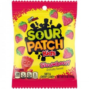 Sour Patch Kids Strawberry Peg Bag 141g (5oz)
