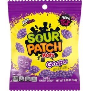 Sour Patch Kids Grape Peg Bag 143g (5.06oz)