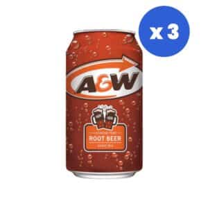 A&W Root Beer 355ml (12 fl.oz) (Box of 3) BBE 12 DEC 2026