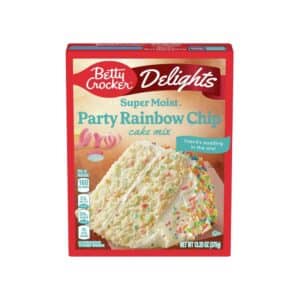 Betty Crocker Delights Super Moist Party Rainbow Cake Mix 376g (13.25oz)